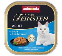 animonda Vom Feinsten Adult NoGrain in salsa 6 x 100 g Alimento umido gatto - Salmone in salsa alle erbette