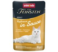 animonda vom Feinsten Adult Raffinesse in Salsa 24 x 85 g - con Pollo & Coniglio