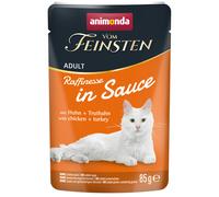 Multipack risparmio! animonda vom Feinsten Adult Raffinesse in Salsa 48 x 85 g - con Pollo & Tacchino