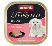 animonda vom Feinsten Senior 44 x 150 g Umido per cani - con cuori di tacchino