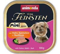 animonda Vom Feinsten Senior Mini con pollo + coniglio e basilico 32 x 100 g