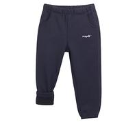 ANIMQUE Ragazzi Ragazze Pantaloni Sportivi in Pile Inverno Casual Foderato in Pile Pantaloni della Tuta Bambino Bambini Addensare Pantaloni da Jogging Polsini Elastici 2-12 Anni, Blu Navy 130