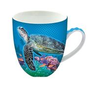 Animug - Tartaruga Marina di Deluxebase. Tazza grande in Ceramica da 450 ml. La tazza tartaruga marina è un'ottima aggiunta alle tue tazze da caffè o un bel regalo da fare