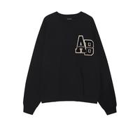 Anine Bing - Miles Oversized Sweatshirt Letterman - -Sweatshirts & Hoodies -Donna -Nero -M