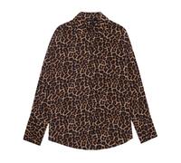Anine Bing - Sofisticata Camicia con Stampa Leo Bridget - - Blouses & Shirts - Donna - Marrone - XS