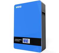 Aninerel 10,24KWH Batteria 48V LiFePO4 Batteria 200AH 51,2V 6000+ cicli Batteria ricaricabile con BMS Accumulo di energia a parete per sistema solare fotovoltaico RV