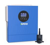 Aninerel 2000W Inverter Ibrido 12V Inverter Fotovoltaico a Onda Sinusoidale Pura, MPPT da 60A Tensione di Ingresso Fotovoltaica Massima di 160V, Adatto Per Batterie al litio da 12V, con Modulo WiFi
