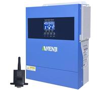 Aninerel 4200W Inverter Ibrido 24V Inverter Fotovoltaico a Onda Sinusoidale Pura, MPPT da 100A Tensione di Ingresso Fotovoltaica Massima di 500V, Adatto Per Batterie al litio da 24V, con Modulo WiFi
