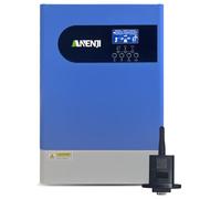 Aninerel 6,2KW Inverter solare ibrido, funziona senza batteria, indipendente da rete Inverter onda sinusoidale pura, Uscita 230V, PV 60-500Vdc, per batterie da 48V, funzione parallela, con Modulo WiFi