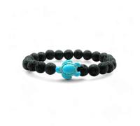 aninu Bracciale con perle con tartaruga u Live Tracking + app - Ocean Amicizia Bracciale per donna e uomo, tartarughe Friendship Bracelet come regalo per donne e uomini