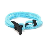 aninu Braccialetto Balena con Orca GPS Live Tracking con App, braccialetto da surfista con pinna di balena come ciondolo, bracciale in tessuto avvolgente, regali perfetti per donne e uomini