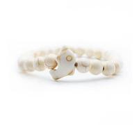 aninu Braccialetto con perle con delfino e GPS Live Tracking con app - Ocean Amicizia Bracciale per uomo e donna, Delfini Friendship Bracelet come regalo per donne e uomini, portafortuna, Mittelgroße