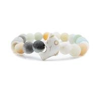 aninu Braccialetto con perle con delfino e GPS Live Tracking con app - Ocean Amicizia Bracciale per uomo e donna, Delfini Friendship Bracelet come regalo per donne e uomini, portafortuna, Mittelgroße