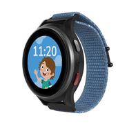 ANIO Smart Watch per 6 bambini con localizzatore GPS e SIM, chiamate, messaggi, SOS, modalità scuola, contapassi, senza scheda SIM, blu