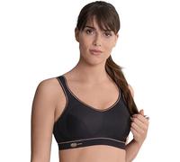 Anita Active 5527-471 Reggiseno Sportivo Senza Ferretto Non Imbottito Nero e Oro 8D