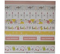 Anita e Il Mondo Collezione di Carte da Scrapbooking, Paper, Strisce 30,5 x 30,5 cm