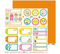 Anita e Il Mondo Collezione Mi Giardino Carta per Scrapbooking, Paper, Etichette, 30,5 x 30,5 cm