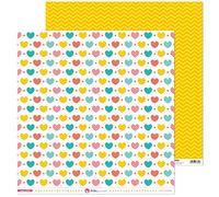 Anita e Il Mondo Collezione Puro Amore Carta da Scrapbooking, Paper, Cuori, 30,5 x 30,5 cm