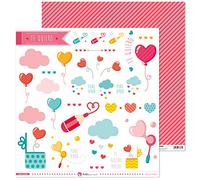 Anita e Il Mondo Collezione Puro Amore Scrapbooking, Paper, Ritagliabili di carta, 30,5 x 30,5 cm