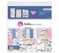 Anita e Il Mondo Momentos Kit Scrapbooking, Multicolore, 30,5 x 30,5 cm, 5