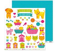 Anita e il suo mondo collezione animali domestici di carta per scrapbooking, Paper, ritagliabili, 30,5 x 30,5 cm