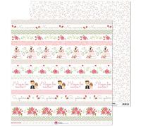 Anita e il suo mondo Collezione ci Casamos Carta per scrapbooking, Paper, strisce, 30,5 x 30,5 cm