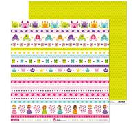 Anita e il suo mondo - Collezione di carte per scrapbooking, carta, strisce, 30,5 x 30,5 cm