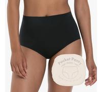 Anita Pocket Panty Slip alto + Colore Nero Size 38