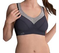 Anita Reggiseno Sportivo PanAlp Merino, Anthrazit-Melange, EU 80D