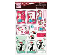 Anita' s laminate decoupage-christmas gatti, multicolore, taglia unica