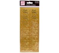 Anita' s Thank You, Contorno, Adesivi, Gold, 10.9 x 0.1 x 27.3 cm