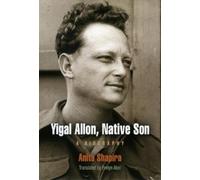 Anita Shapira Yigal Allon, Native Son (Copertina rigida)