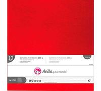 Anita y Su Mundo Cartoncini, Rosso Metallizzato, 30,5x30,5cm