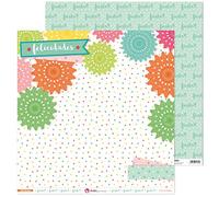 Anita y Su Mundo Colección Felicidades Carta per Scrapbooking, Layout di rosoni, 30.5 x 30.5 cm