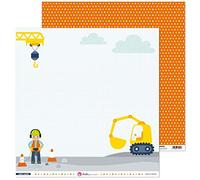 Anita y Su Mundo Colección Sobre Ruedas Carta per Scrapbooking, Operai, 30.5 x 30.5 cm