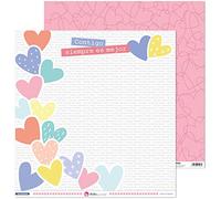 Anita y Su Mundo Collezione Momento Cartine di Scrapbooking, Paper, Layout Cuore, 30,5 x 30,5 cm