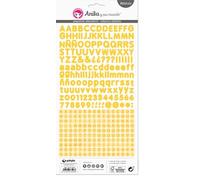 Anita y Su Mundo Fogli di Alfabeto, 320 Adesivi per Foglio, Carta, Giallo, 15 x 32 cm