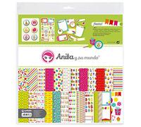 Anita y Su Mundo Kit borsa per scrapbooking, multicolore