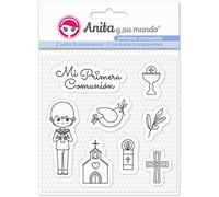 Anita y Su Mundo Timbri per Prima Comunione, per bambini, blu, 16,7 x 12 cm, 8