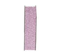 Anita's - Nastro di raso glitterato, 3 m, colore: Rosa