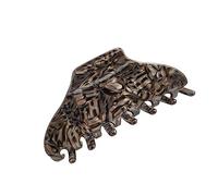 Aniyan Fermaglio per capelli da donna - Grande clip in acetato, durevole e antiscivolo, elegante accessorio per capelli spessi e fini nella vita di tutti i giorni (linee marroni)