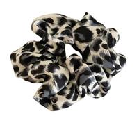 Aniyan Scrunchies - 2 elastici per capelli da donna, motivo leopardato, per capelli spessi, motivo leopardato (bianco)