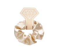 Aniyan Scrunchies - Set di elastici per capelli da donna, in raso, di alta qualità, elastici per capelli per coda di cavallo, in raso premium Invisibobble Scrunchie, pezzo beige