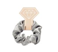 Aniyan Scrunchies, set di elastici per capelli da donna, in raso, di alta qualità, elastici per capelli per coda di cavallo, in raso di alta qualità, Invisibobble Scrunchie, pezzo grigio argento