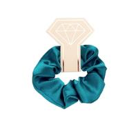 Aniyan Scrunchies, set di elastici per capelli da donna, in raso, di alta qualità, elastici per capelli per coda di cavallo, in raso di alta qualità, Invisibobble Scrunchie, pezzo, blu pavone
