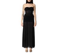 Aniye By abito lungo Xena con trasparenze nero M