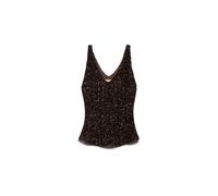 Aniye By top Luxy con paillettes marrone M