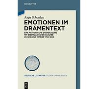 Anja Schonlau Emotionen im Dramentext (Copertina rigida)