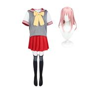 Anjinguang Anime Inui Sajuna Cosplay Costume Inui Sajuna Cosplay Sailor Gonna Rossa Uniforme Scuola Abito Anime Abiti di Halloween