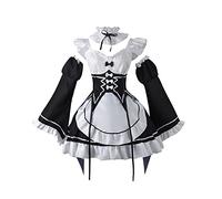 Anjinguang Anime Re:0 Rem Ram Maid Cosplay Costume Halloween Party Outfit Anime, Esposizioni Lolita Abito uniforme per donne e ragazze